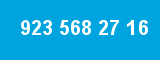 923 568 27 16 923 568 27 16